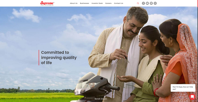 Security scan screenshot of https://www.supreme.co.in/