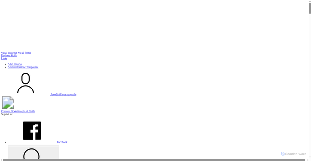 Security scan screenshot of https://www.comune.ventimigliadisicilia.pa.it/