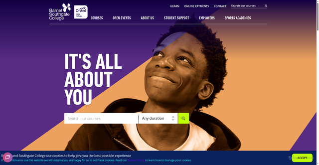 Security scan screenshot of http://barnetsouthgate.ac.uk/