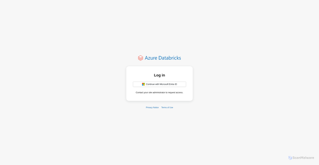 Security scan screenshot of https://adb-4725640684544100.0.azuredatabricks.net
