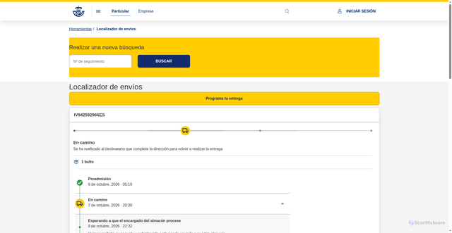 Security scan screenshot of https://mail.correoscom.website