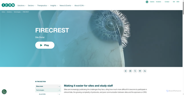Security scan screenshot of https://www4.firecrestclinical.com