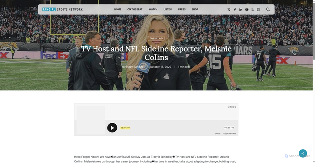 Security scan screenshot of https://fgsn.com/tv-host-and-nfl-sideline-reporter-melanie-collins/