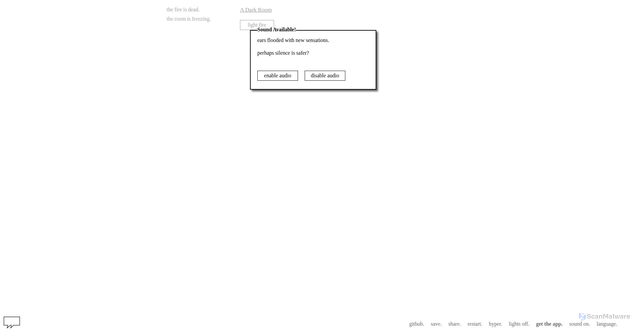 Security scan screenshot of https://low-rose-dzbzk8y3i1-bcxpdovwvn.edgeone.app/clADarkRoom.html