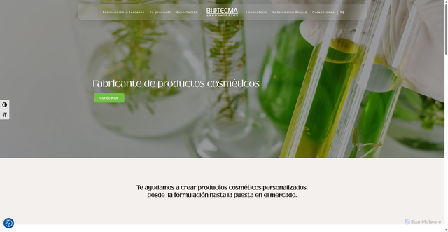 Security scan screenshot of https://biotecma.es