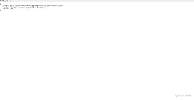 Security scan screenshot of https://eplanux.de