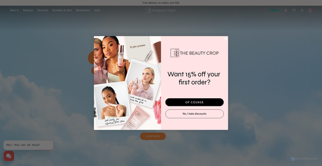 Security scan screenshot of https://thebeautycrop.com