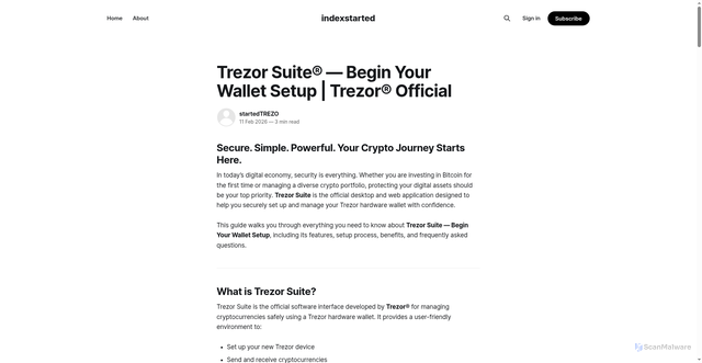 Security scan screenshot of https://indexstarted.ghost.io/suite/
