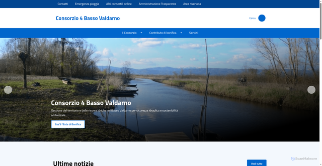 Security scan screenshot of https://www.bassovaldarno.it/