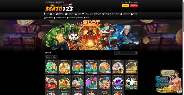 Security scan screenshot of https://ndxx1-bento123.com/desktop/game/slot/ggsoft