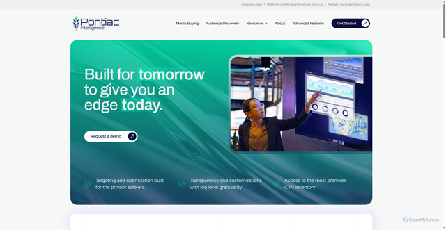 Security scan screenshot of https://pontiac.media