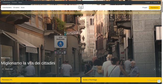 Security scan screenshot of https://aemcremona.it/