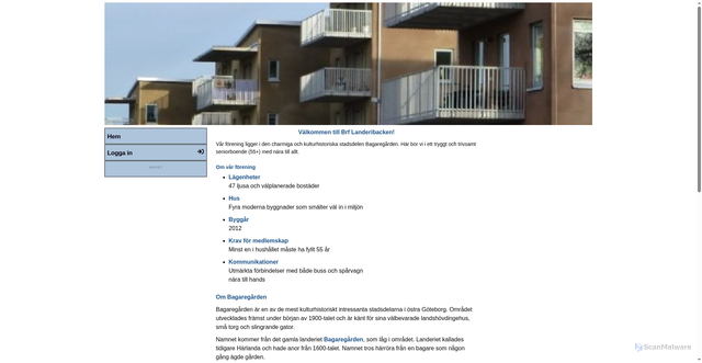 Security scan screenshot of https://brflanderibacken.se