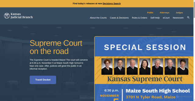 Security scan screenshot of https://kscourts.gov/