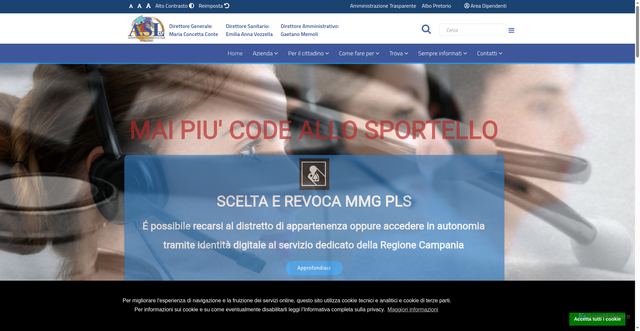 Security scan screenshot of https://www.aslavellino.it/index.php/it/