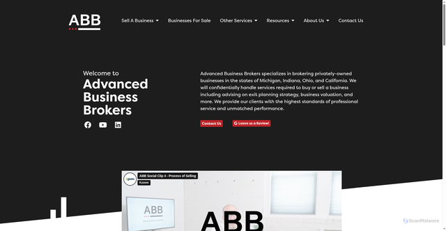 Security scan screenshot of http://abb-businessbrokers.com/