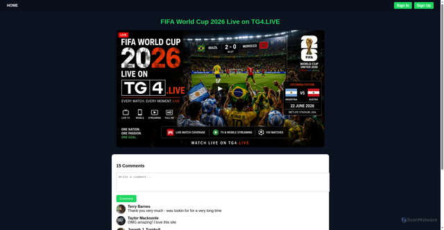 Security scan screenshot of https://www.snd.uk.com/fdy%2Fvideo%2Fcanada-vs-morocco-live-tv-on-air-coverage95.html