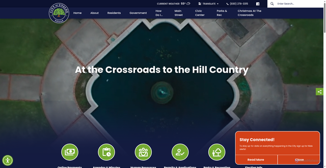 Security scan screenshot of https://uvaldetx.gov/
