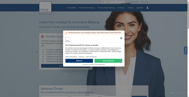 Security scan screenshot of https://dashoefer.de