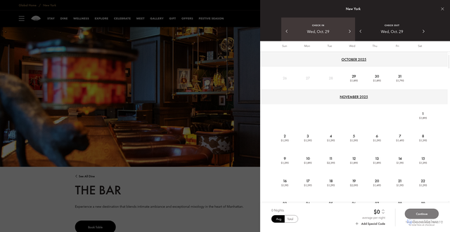 Security scan screenshot of https://www.mandarinoriental.com/en/new-york/manhattan/dine/the-bar