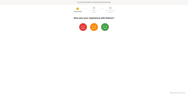 Security scan screenshot of https://nok-chart-upper.pages.dev/