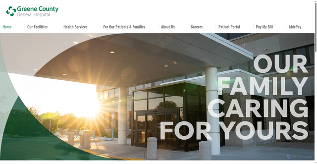 Security scan screenshot of https://www.greenecountyhospital.com/
