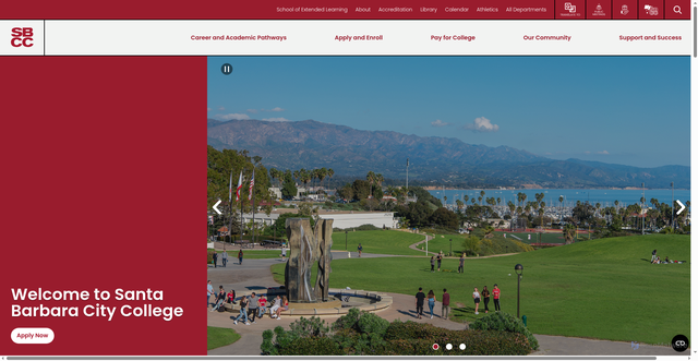 Security scan screenshot of https://www.sbcc.edu/