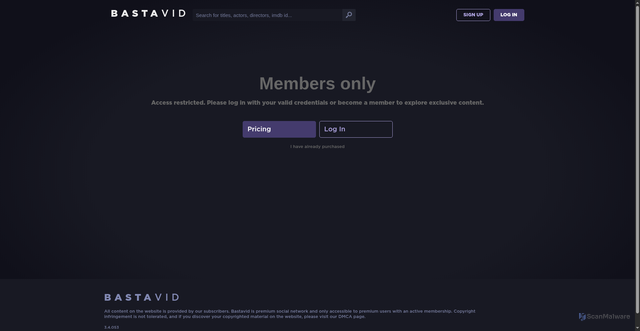 Security scan screenshot of https://bastavid.com/elize-shadows-of-a-woman/