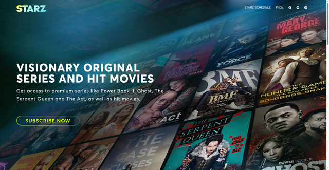 Security scan screenshot of https://www.starz.ca/