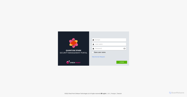 Security scan screenshot of https://smp-beta.checkpoint.com
