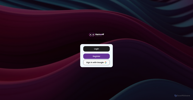 Security scan screenshot of https://app.harmonif.com/