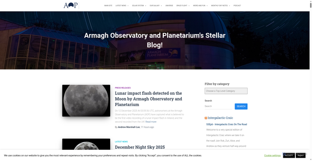 Security scan screenshot of https://armaghplanet.com/