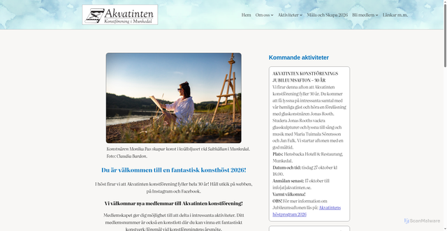 Security scan screenshot of https://akvatinten.se