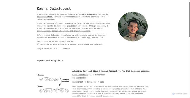 Security scan screenshot of https://jalaldoust.github.io