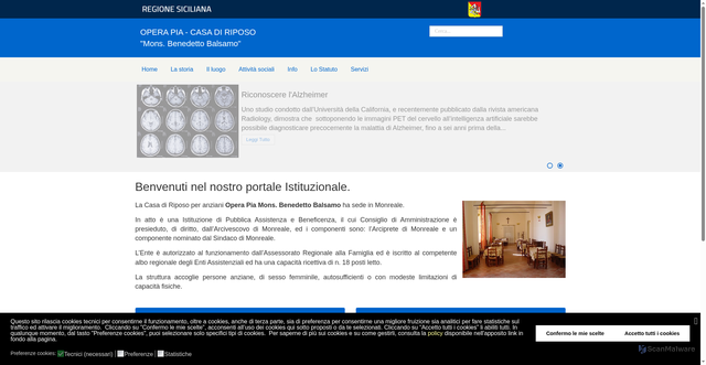 Security scan screenshot of https://www.casadiriposobalsamo.it/