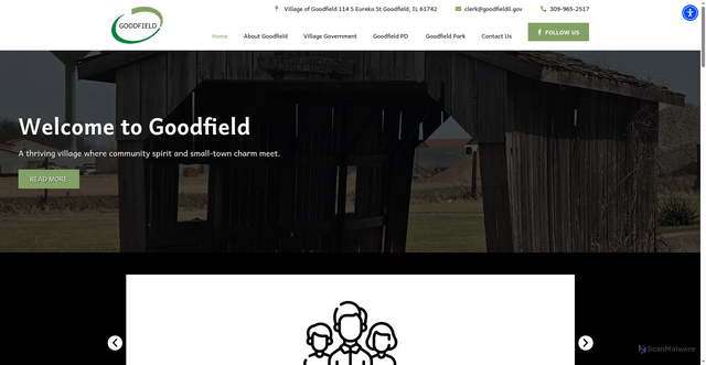 Security scan screenshot of https://goodfieldil.gov/