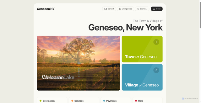 Security scan screenshot of https://geneseony.gov/