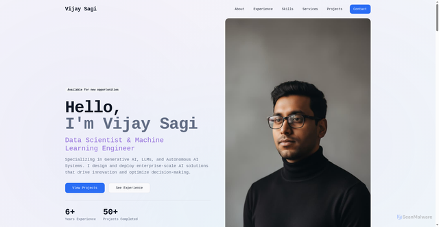 Security scan screenshot of https://vijaysagi.online/