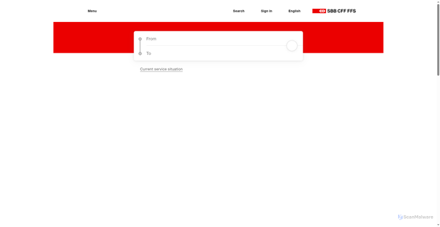 Security scan screenshot of https://dev-www.sbb.ch