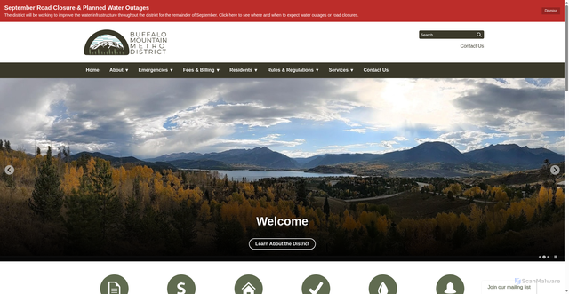 Security scan screenshot of https://www.buffalomountainmd.gov/