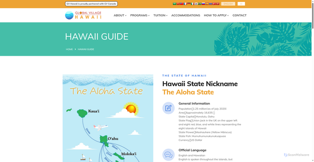 Security scan screenshot of https://www.gvhawaii.com/guide/