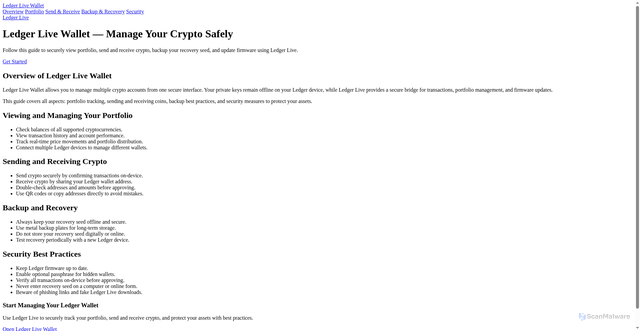 Security scan screenshot of http://ledgeliver.pages.dev/