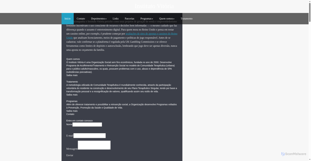 Security scan screenshot of https://institutovitoria.com