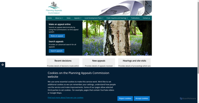 Security scan screenshot of https://www.pacni.gov.uk/