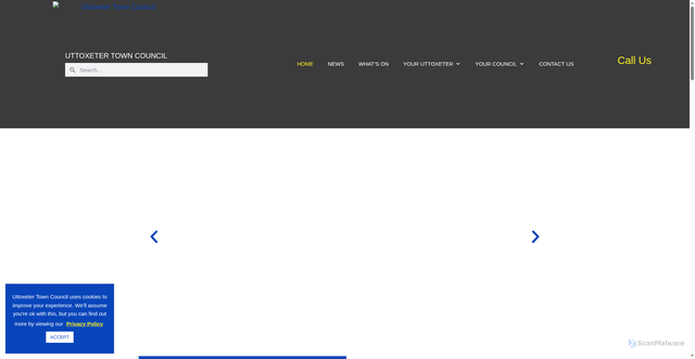 Security scan screenshot of https://uttoxetertowncouncil.gov.uk
