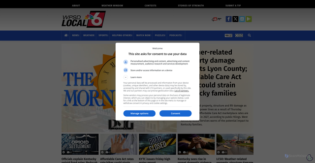 Security scan screenshot of https://wpsdlocal6.com