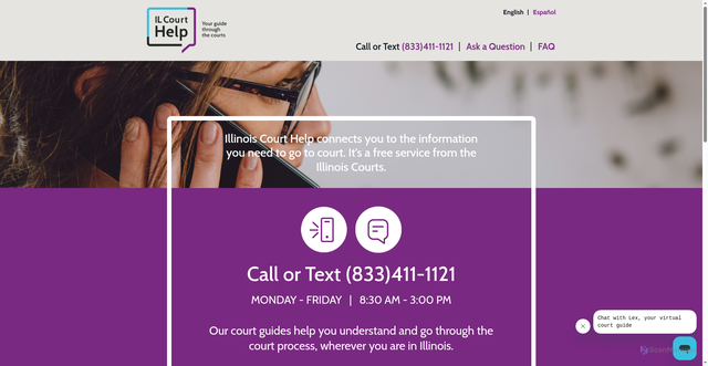 Security scan screenshot of https://www.ilcourthelp.gov/hc/en-us