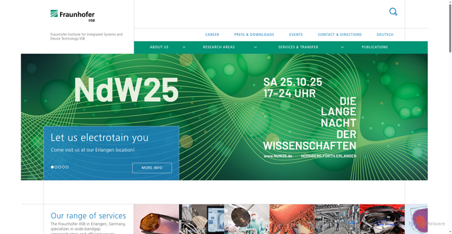 Security scan screenshot of https://www.iisb.fraunhofer.de/