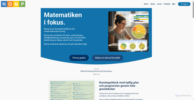 Security scan screenshot of https://cdn.nomp.se/