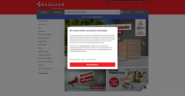 Security scan screenshot of https://bauhaus.at